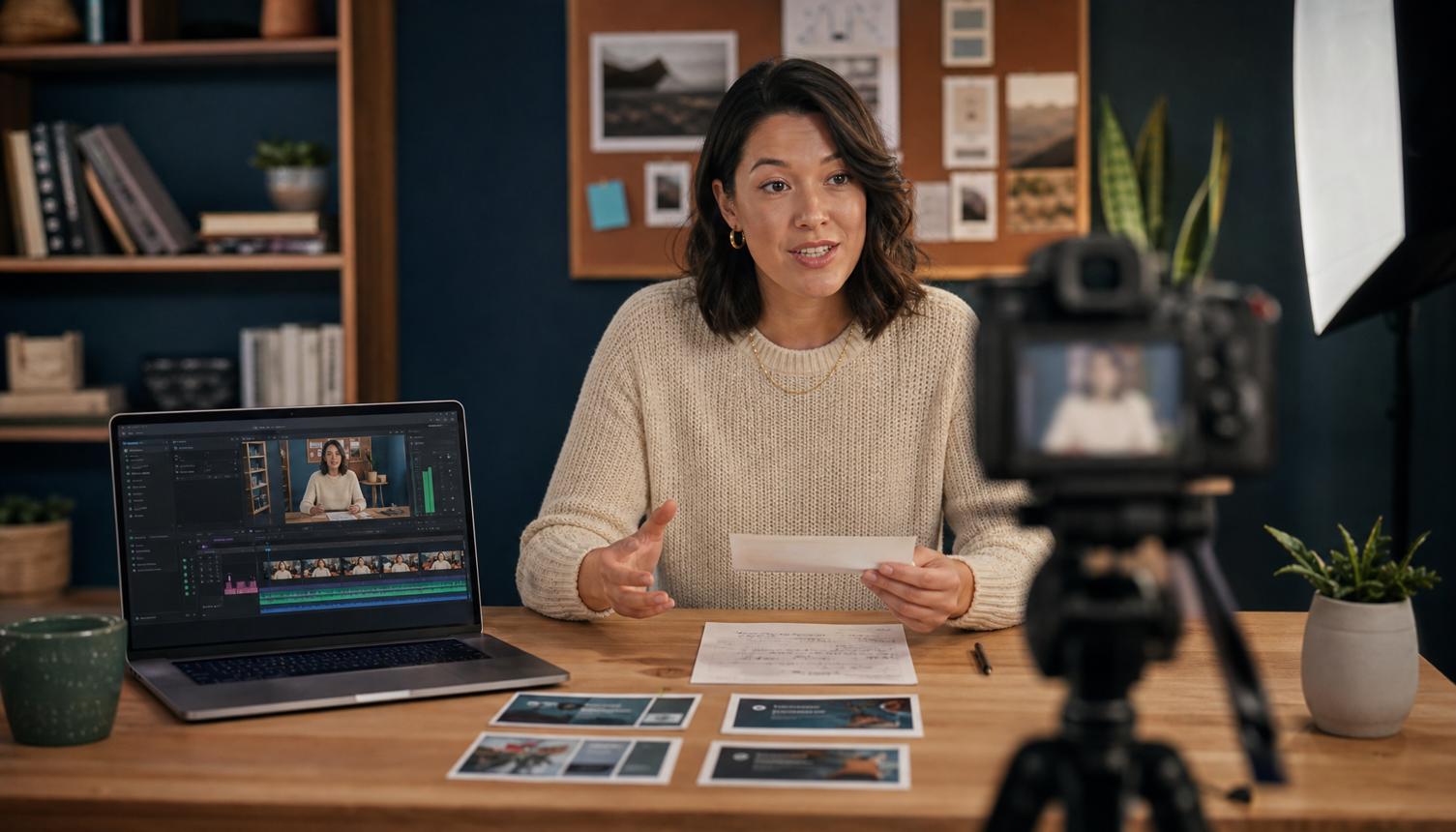 Oktató videós tananyagot rögzít és szerkeszt